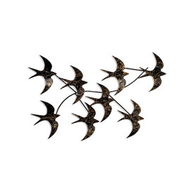 Wallity Flying Birds 1 Escultura de Pared de Metal Multicolor